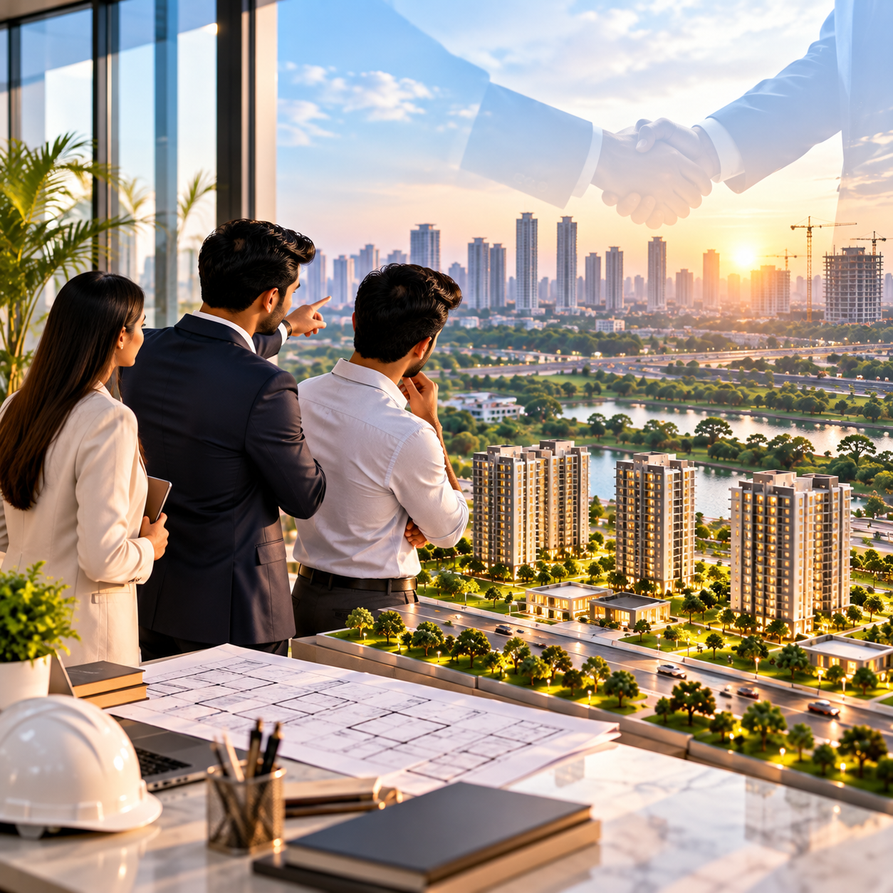 R Infratech Noida real estate skyline